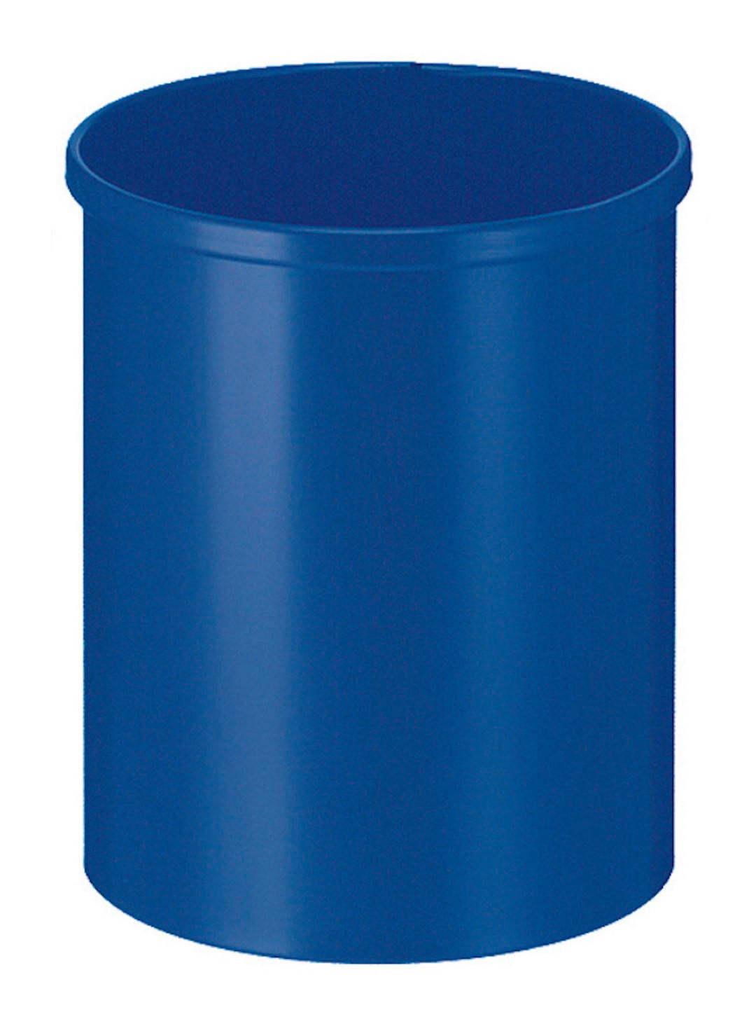 PAPIERKORB Stillvoll Metall 15 Liter 30,5x25,5 cm Blau - Blau, Metall (25.5/30.5/25.5cm) - PROREGAL