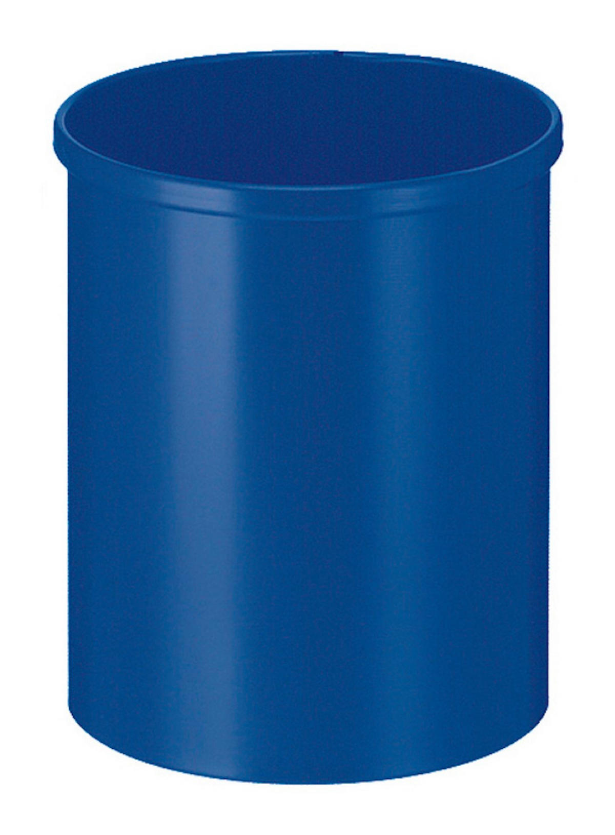PAPIERKORB Stillvoll Metall 15 Liter 30,5x25,5 cm Blau - Blau, Metall (25.5/30.5/25.5cm) - PROREGAL