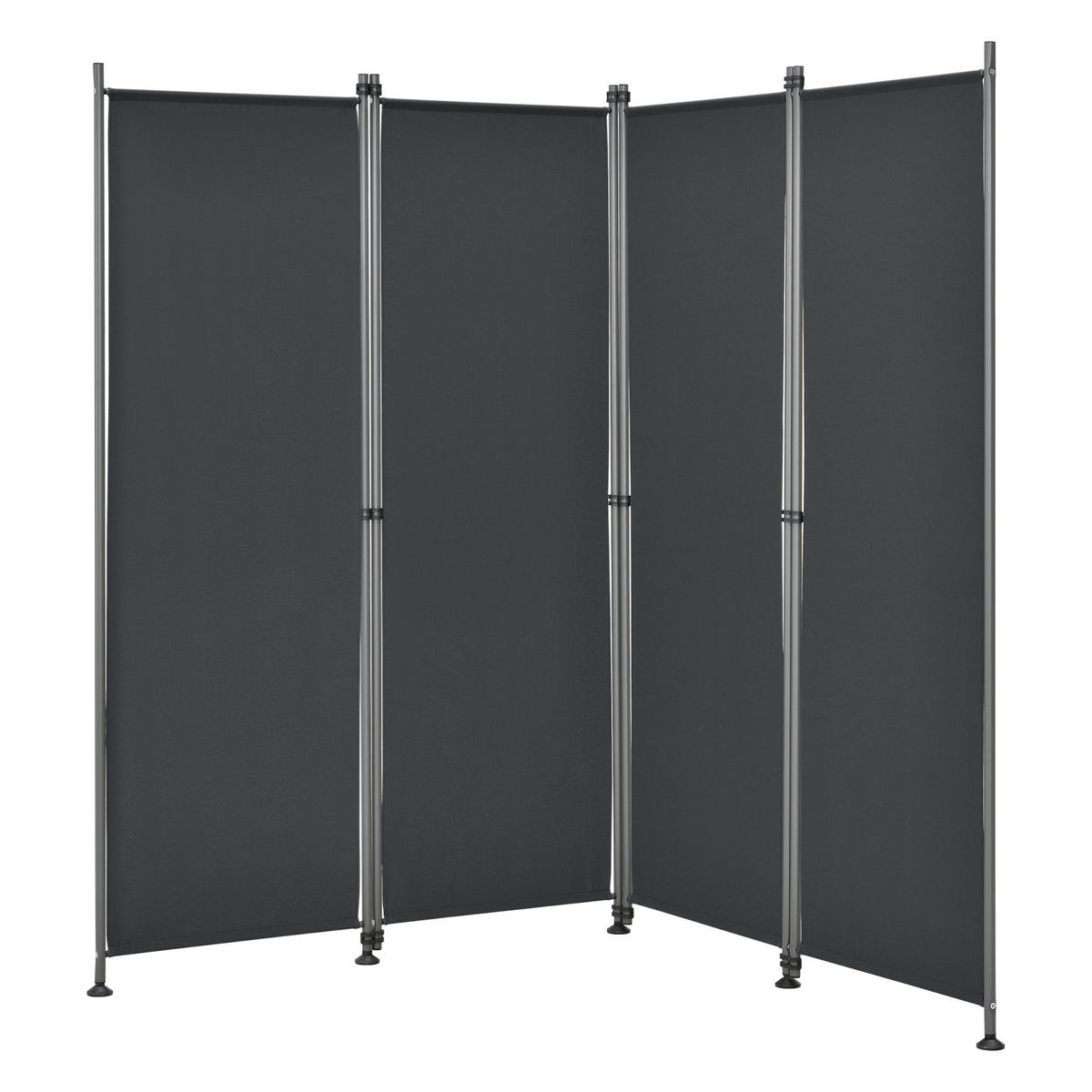 SICHTSCHUTZ Modica - Schwarz, Textil/Metall (215/170cm) - pro.tec