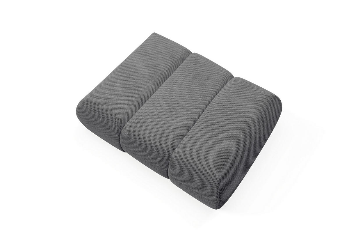 SESSEL ATOMO, Modern Polstersessel Loungesessel, Velours-Stoff Grau - Grau, Holz/Metall (98/82/134cm) - MASSENO