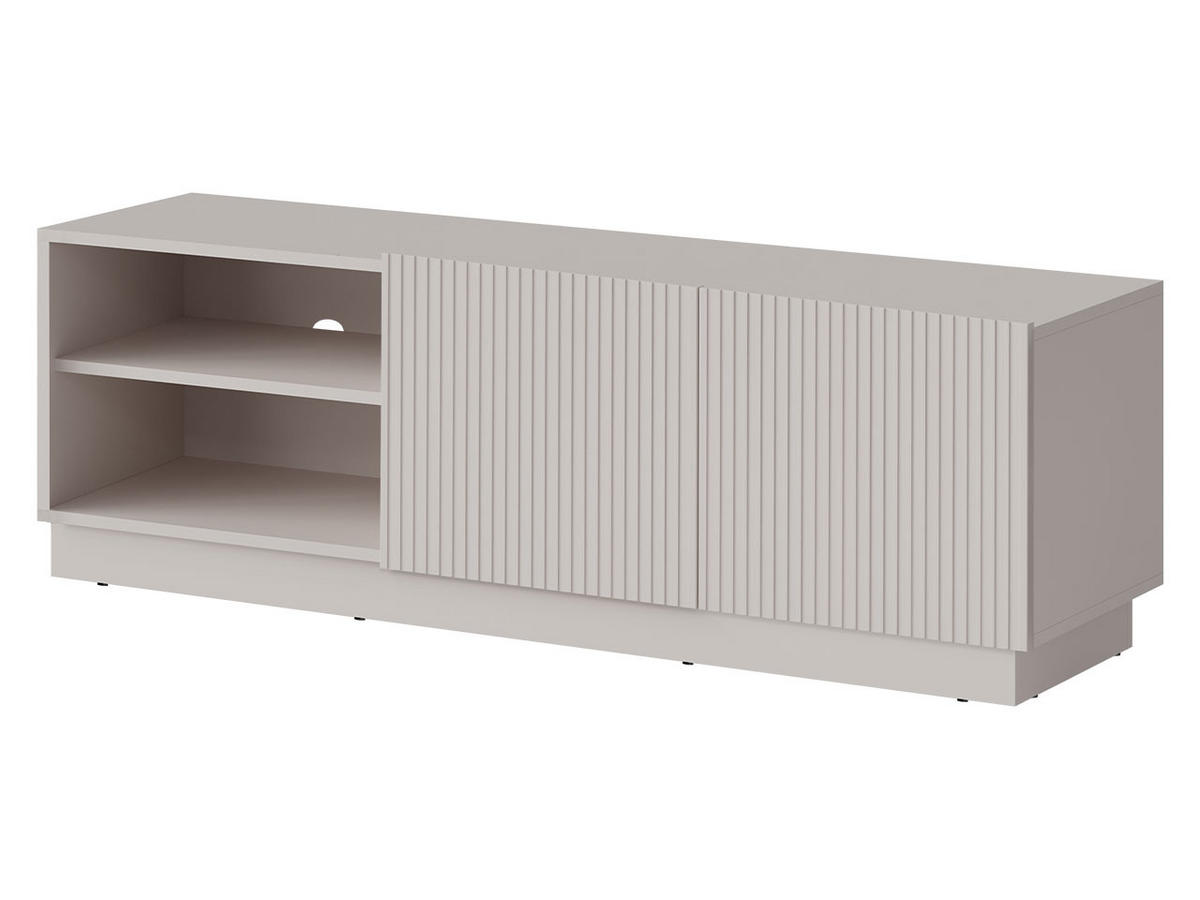 TV-ELEMENT Liverti 150 2D - Kaschmir/Schwarz, Holzwerkstoff/Kunststoff (150/48/42cm) - MIRJAN24