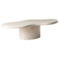 COUCHTISCH Beige Conza - Beige, Naturmaterialien (57/120/34cm) - Beliani