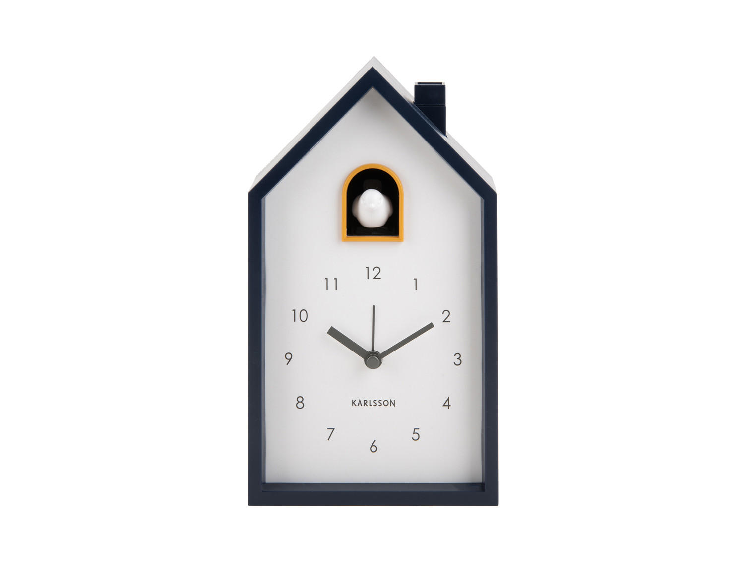 WECKER Modern Cuckoo 12/12/20 cm - Blau, Kunststoff (12/20/12cm) - Karlsson