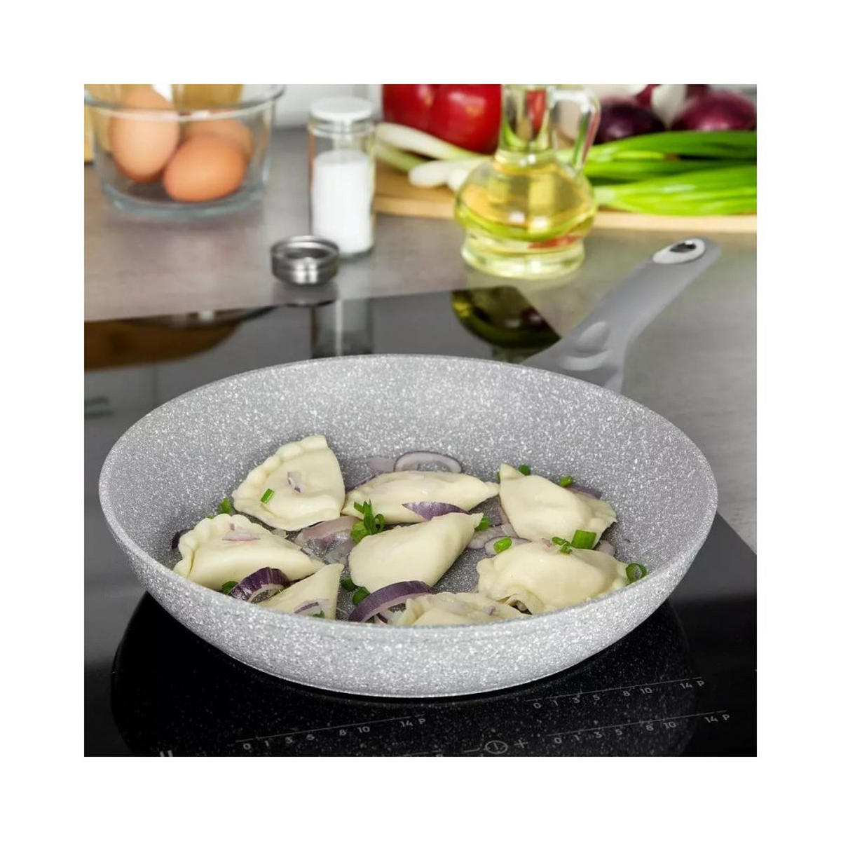 PFANNE Graphit 24/24/5 cm KB7309 - Graphitfarben, Metall (24cm) - Klausberg 