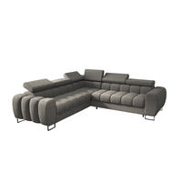 ECKSOFA Bastien Mit Schlaffunktion - Grau, Holzwerkstoff/Textil (260/260cm) - Fun Möbel