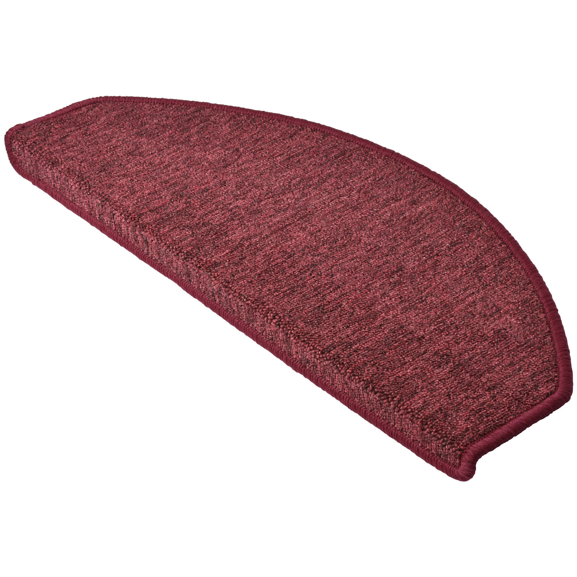 STUFENMATTE ProStair 65/28 cm Bordeau/ 15tlg - Bordeaux, Textil (65/28/1cm) - Beautissu 