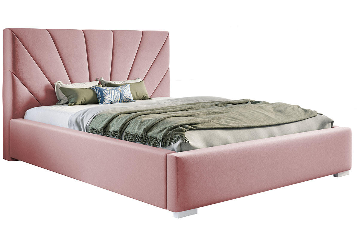 BETT Rosa BEN 9 Mit Bettkasten 120x200 cm - Rosa, Textil (120/200cm) - Sepro Meble