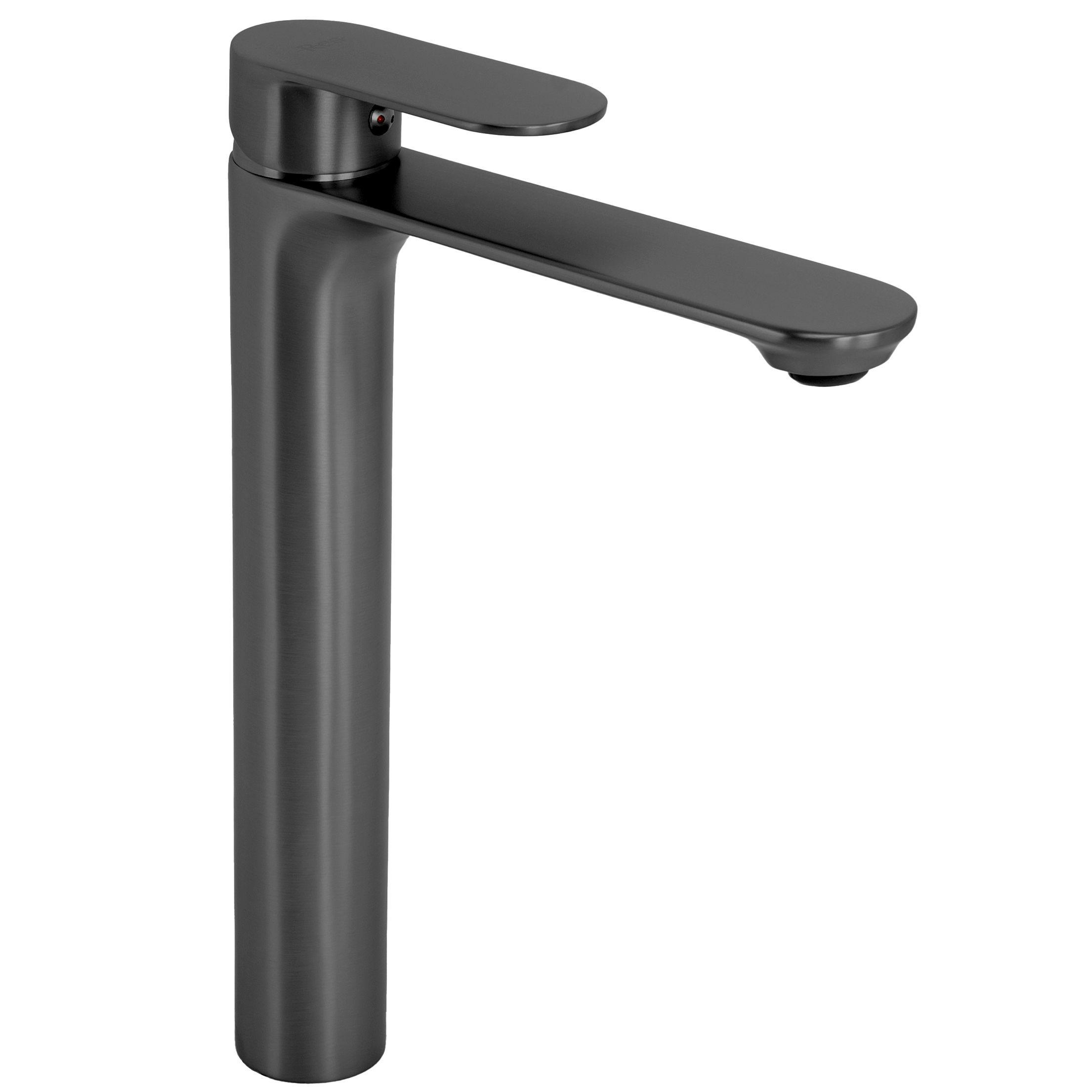 WASCHBECKENARMATUR Rea Drop Titan High - Titanfarben, Metall (10/28.7/15.5cm) - REA