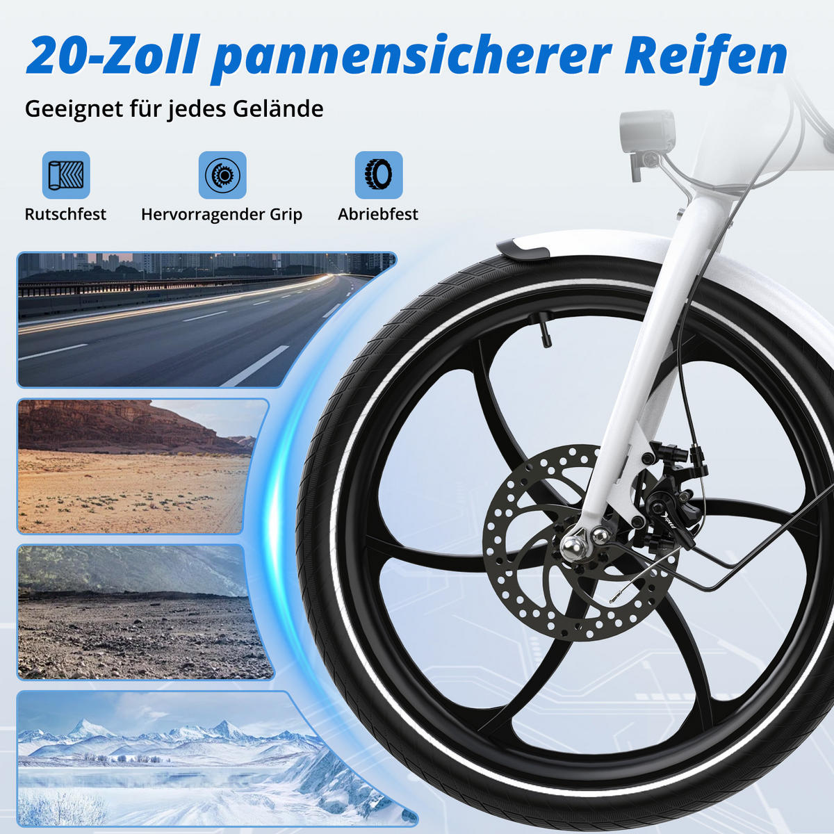 E-BIKE BK35S PRO , faltbar , 20 Zoll,7-Gang-Schaltung - Schwarz, Metall (73.5cm) - HITWAY