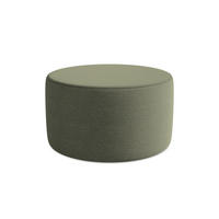 POUF Bouclé Stoff Grün - Blau/Schwarz, Kunststoff/Textil (81/46/81cm) - Makamii