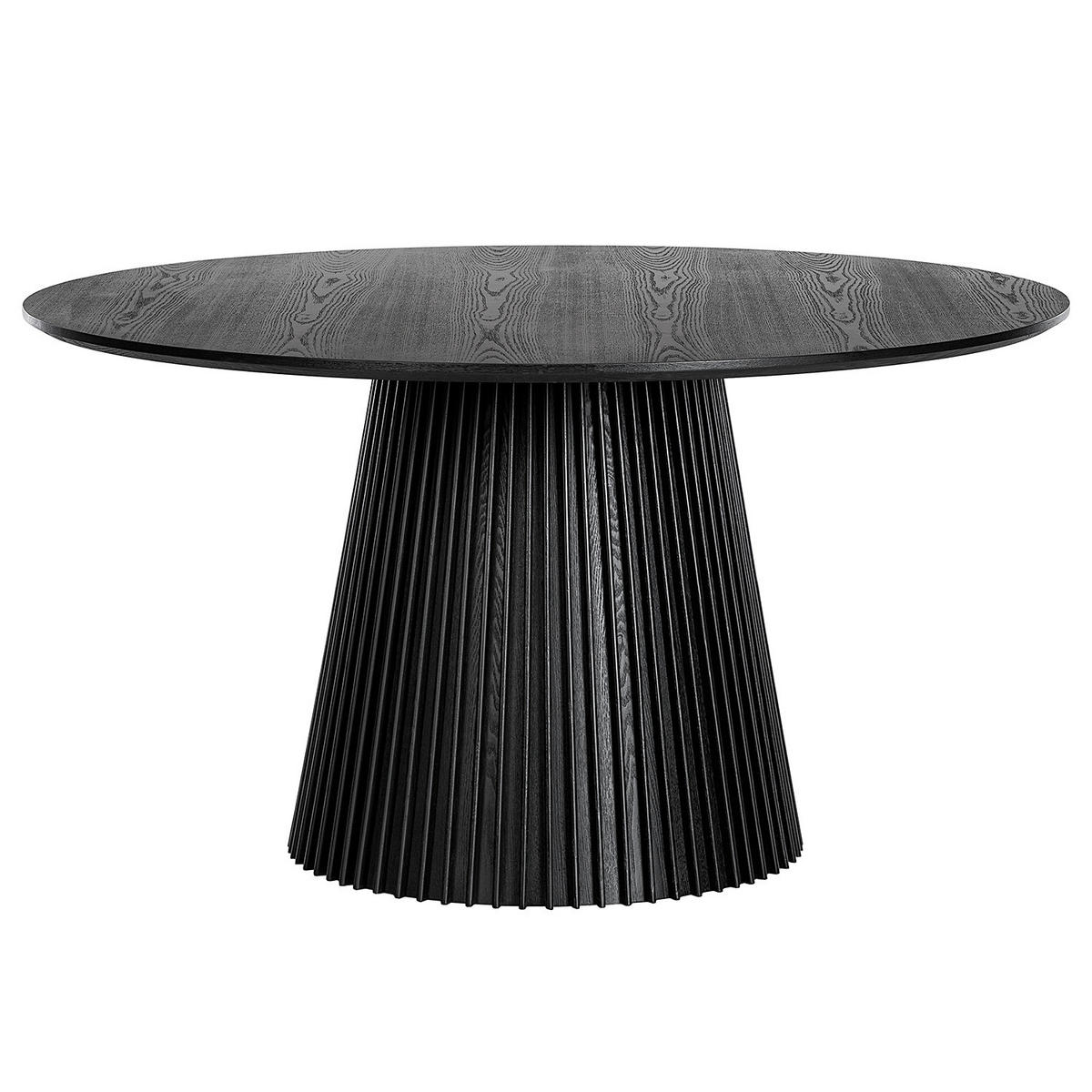 ESSTISCH rund - Esche teilmassiv - Eschefarben, Holzwerkstoff (140/140/75cm) - home24