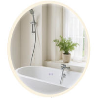 BADSPIEGEL Linz 80 ohne Bluetooth 80x3,5x80cm Glas Klarglas Badezimmerspiegel - Klar, Glas (80/80/3.5cm) - DELUKE