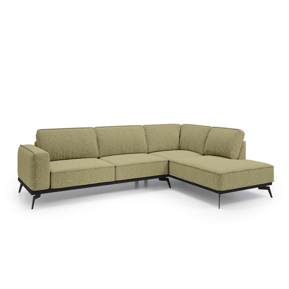 ECKSOFA Rosalia Goldfarben - Goldfarben, Textil (293/90/200cm) - Pillovely