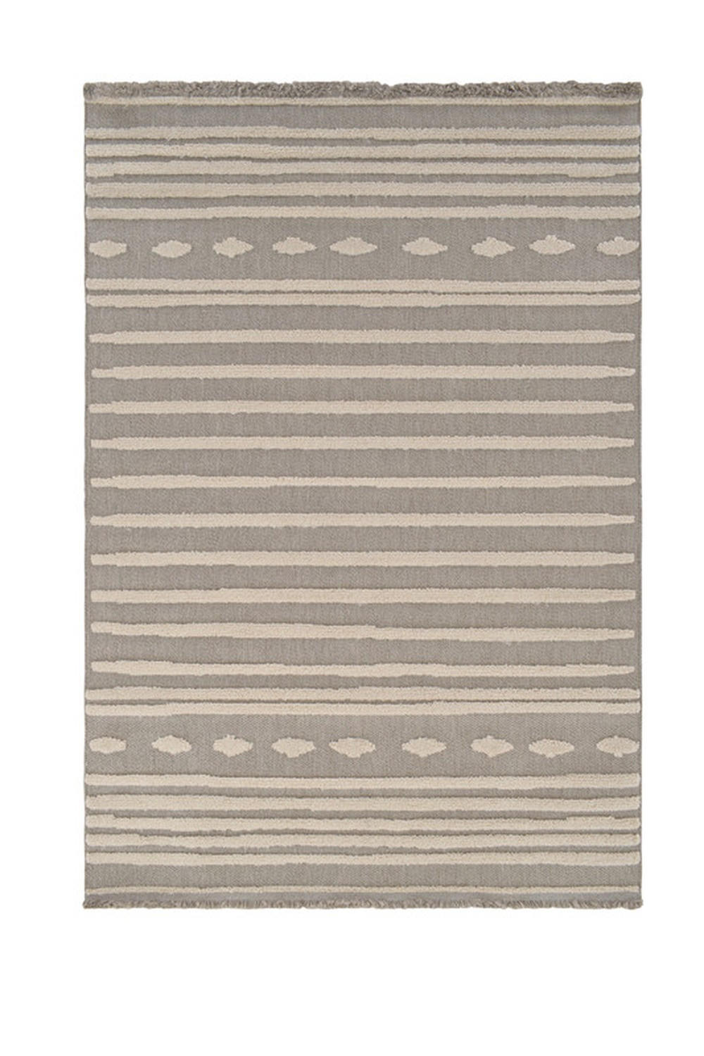 STRUKTURTEPPICH Indigo Hellgrau/Creme 120x170 cm - Multicolor, Textil (120/170cm) - Vercai Rugs