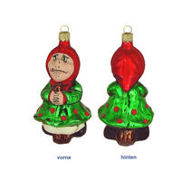 CHRISTBAUMSCHMUCK Hexe auf Besen grün 13 cm - Multicolor, Metall (0.1/13/0.1cm)