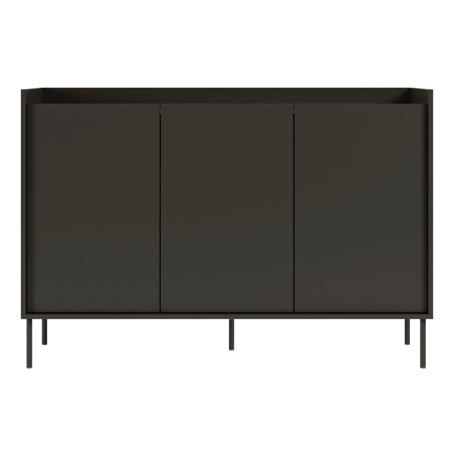 Selsey KOMODA Tovi Černá / Dekor ořech 140 cm