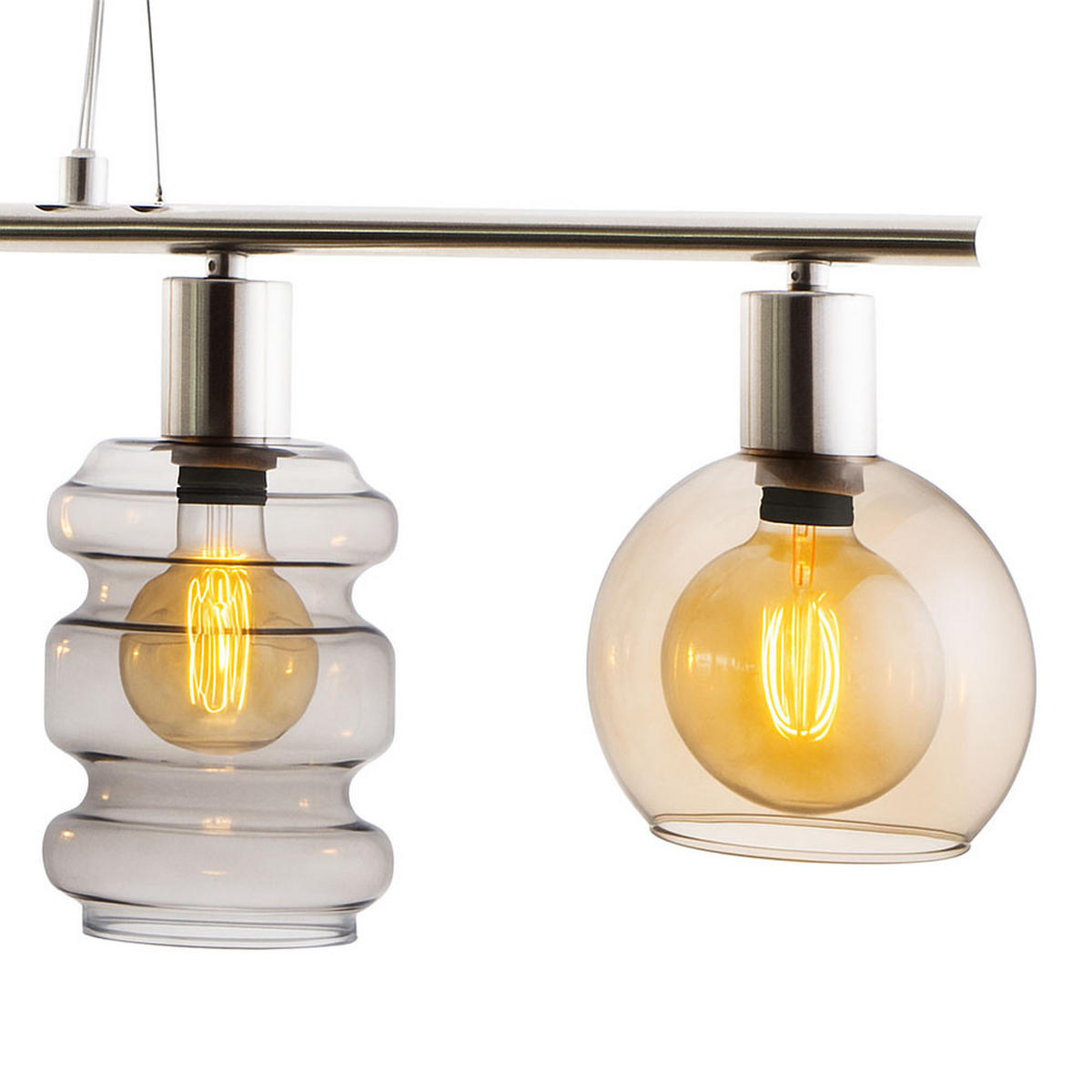 HÄNGELEUCHTE Pesaro Bunt Silber - Multicolor, Glas (13/80/150cm)