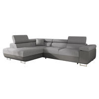 ECKSOFA Torezio, Seite: Links - Grau, Holz/Textil (274/203cm) - MIRJAN24