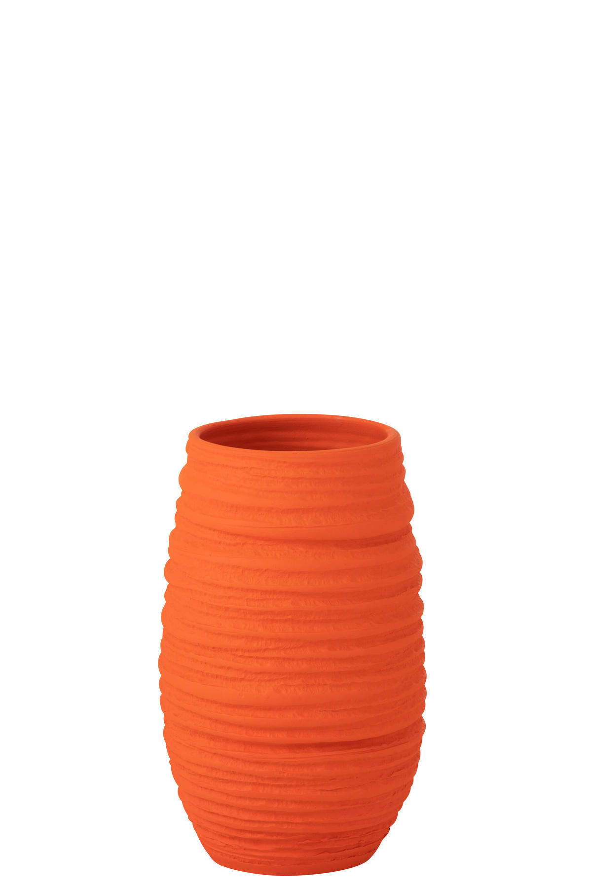 BLUMENTOPF FIESTA - Töpferei - Orange - L - Ø 19 cm - Orange, Keramik (19/40cm) - J-Line