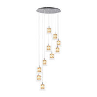 HÄNGELEUCHTE Zirem 44/44/250 cm - Transparent, Metall (250/44/44cm) - ZMH