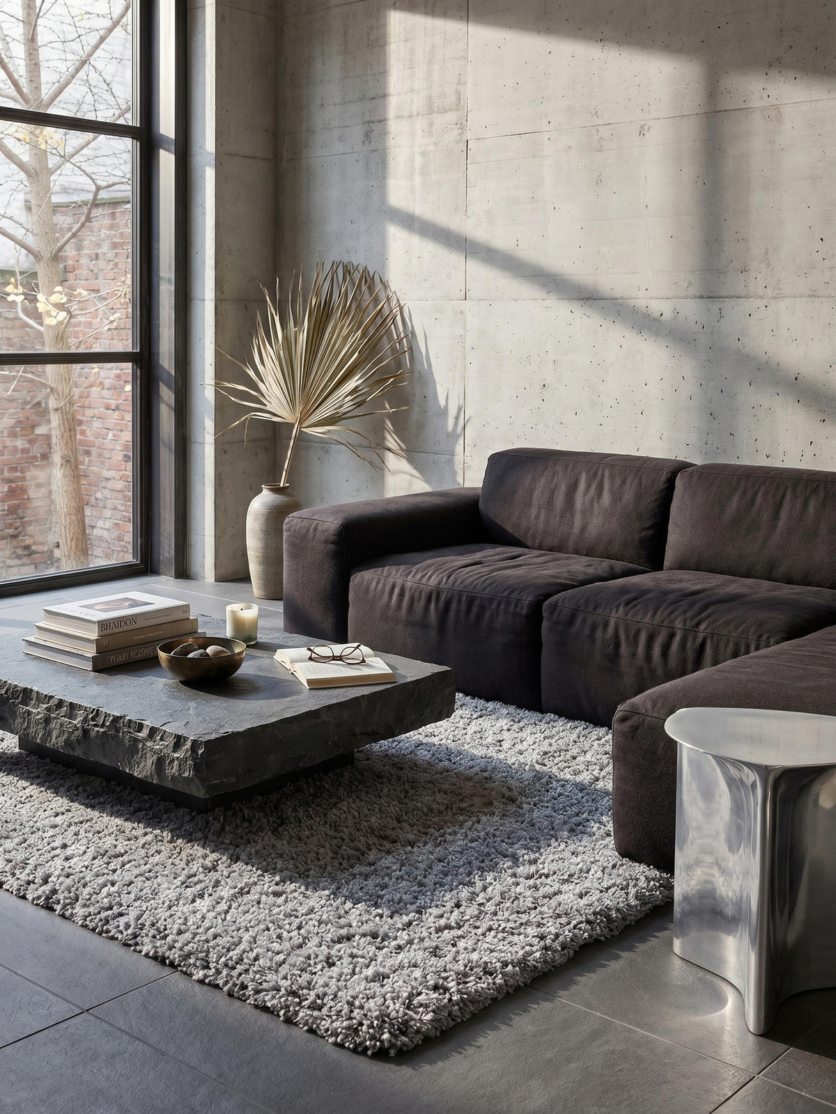 HOCHFLORTEPPICH Shaggy Uni Kuschelig Waschbar Wohnzimmer Strapazierfähig Hellgrau 140x200 cm – RHEIN - Grau, Textil (200/140cm) - KADIMA DESIGN