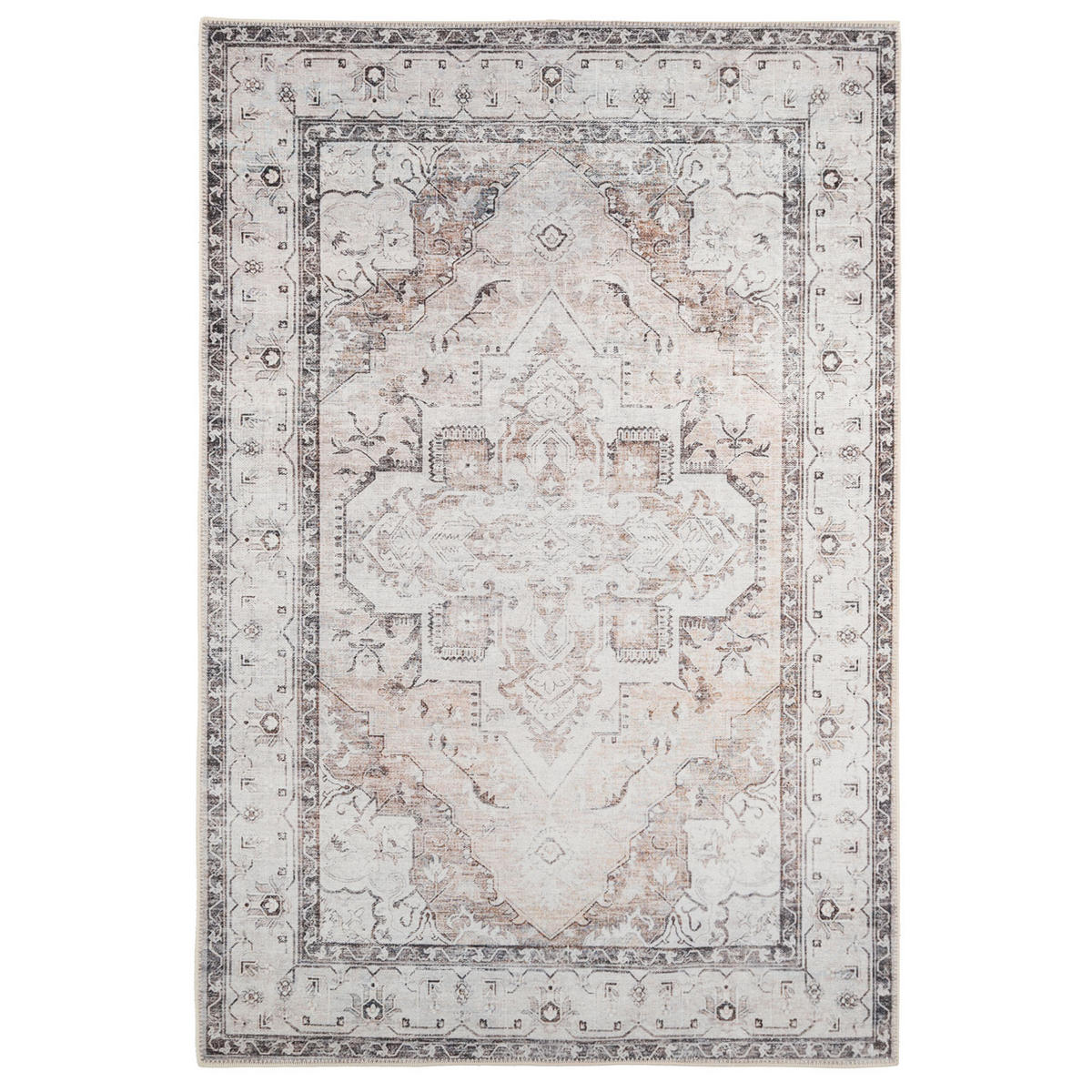 FLACHWEBETEPPICH Margot - Grau, Textil (120/170cm) - Kukoon Rugs