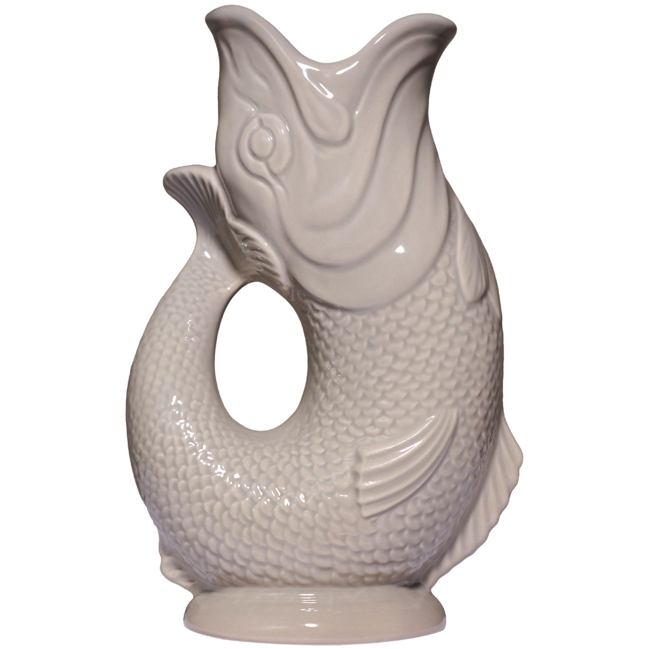 KARAFFE mit „Gluck-Gluck“-Geräusch 27,5/17/9,5 cm - Creme, Keramik (1.2L) - Gluckigluck