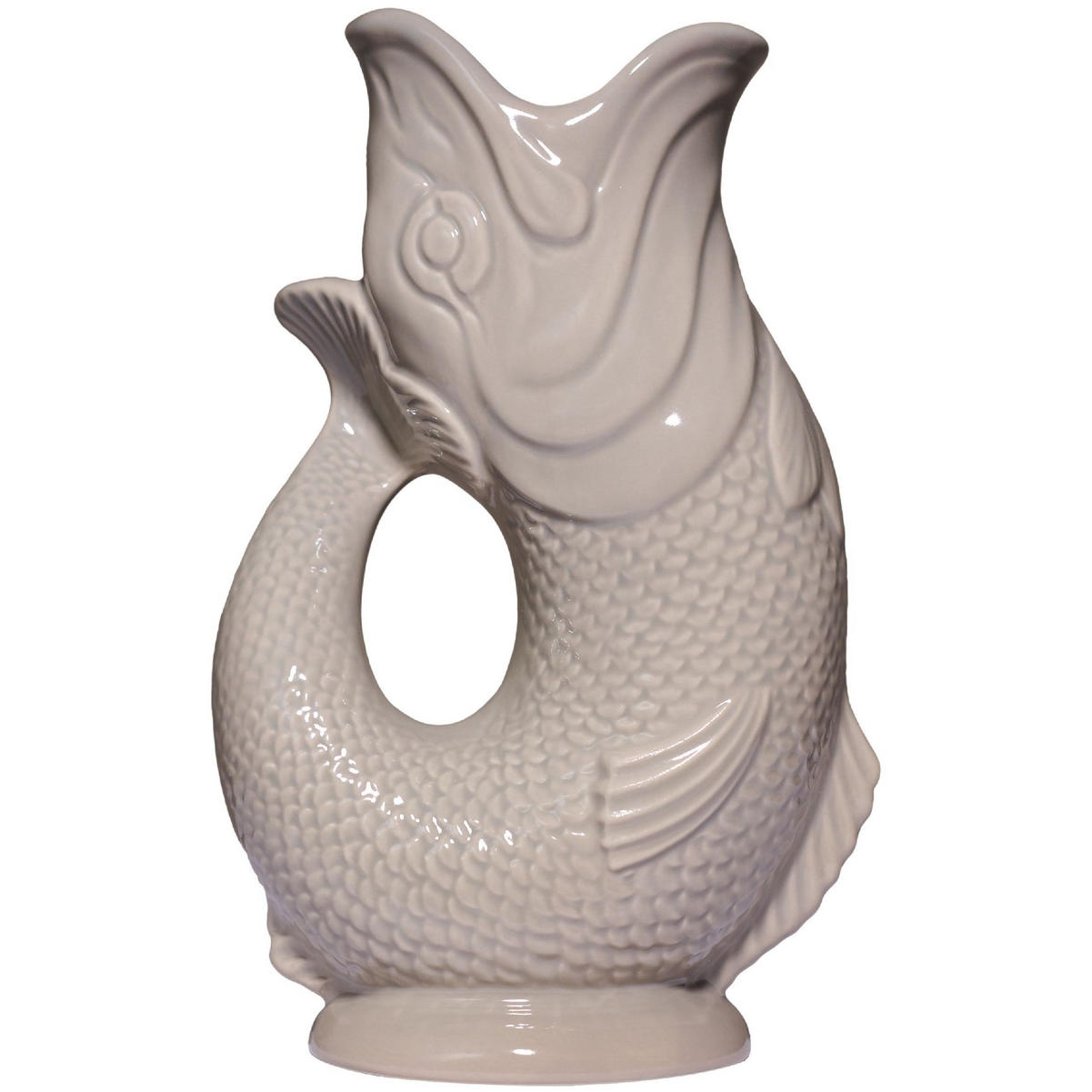 KARAFFE mit „Gluck-Gluck“-Geräusch 27,5/17/9,5 cm - Creme, Keramik (1.2L) - Gluckigluck