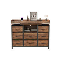 KOMMODE 8 Schubladen Holzoptik, RGB-LED, USB, Kippschutz - Multicolor, Holz (30/82/108cm) - SHOPENTRA