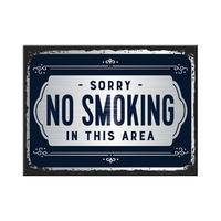 MAGNET 6/8 cm Achtung Sorry, No Smoking - Multicolor, Metall (8/6/0.1cm) - Nostalgic-Art
