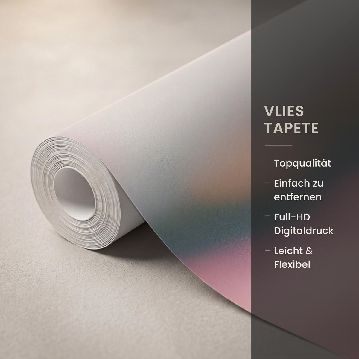TAPETE - Blumen - Lila - Unscharf - 260x220 cm - Rosa, Papier (260/220cm) - OnlyWow