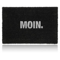 ROHOŽKA Černá kokos nápis Moin - černá, textil/plast (60/40cm) - Relaxdays