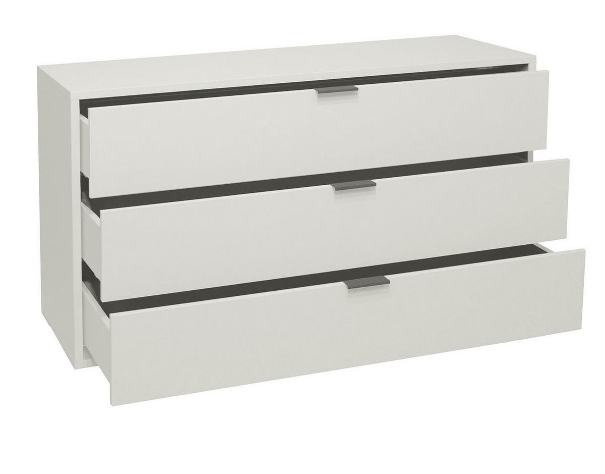 KOMMODE Erna 119x45x67 Kreidegrau matt Lack - Hellgrau, Holzwerkstoff (119/67/45cm) - 58aufmkessel