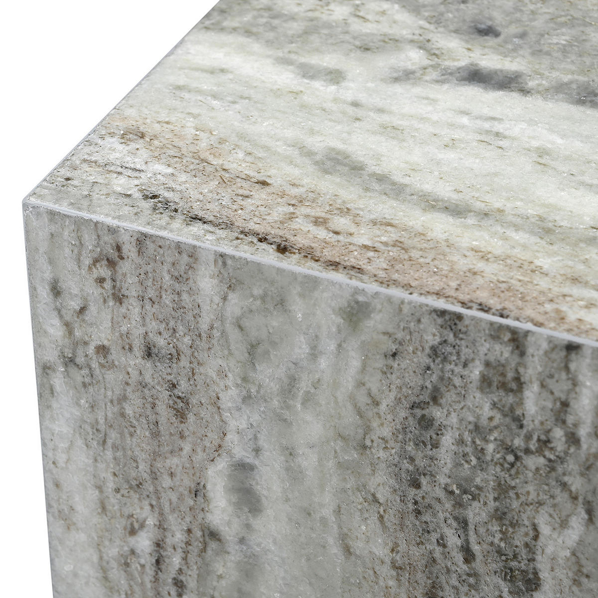 BEISTELLTISCH - Marmor - Hellgrau, Stein (40/40/40cm) - home24