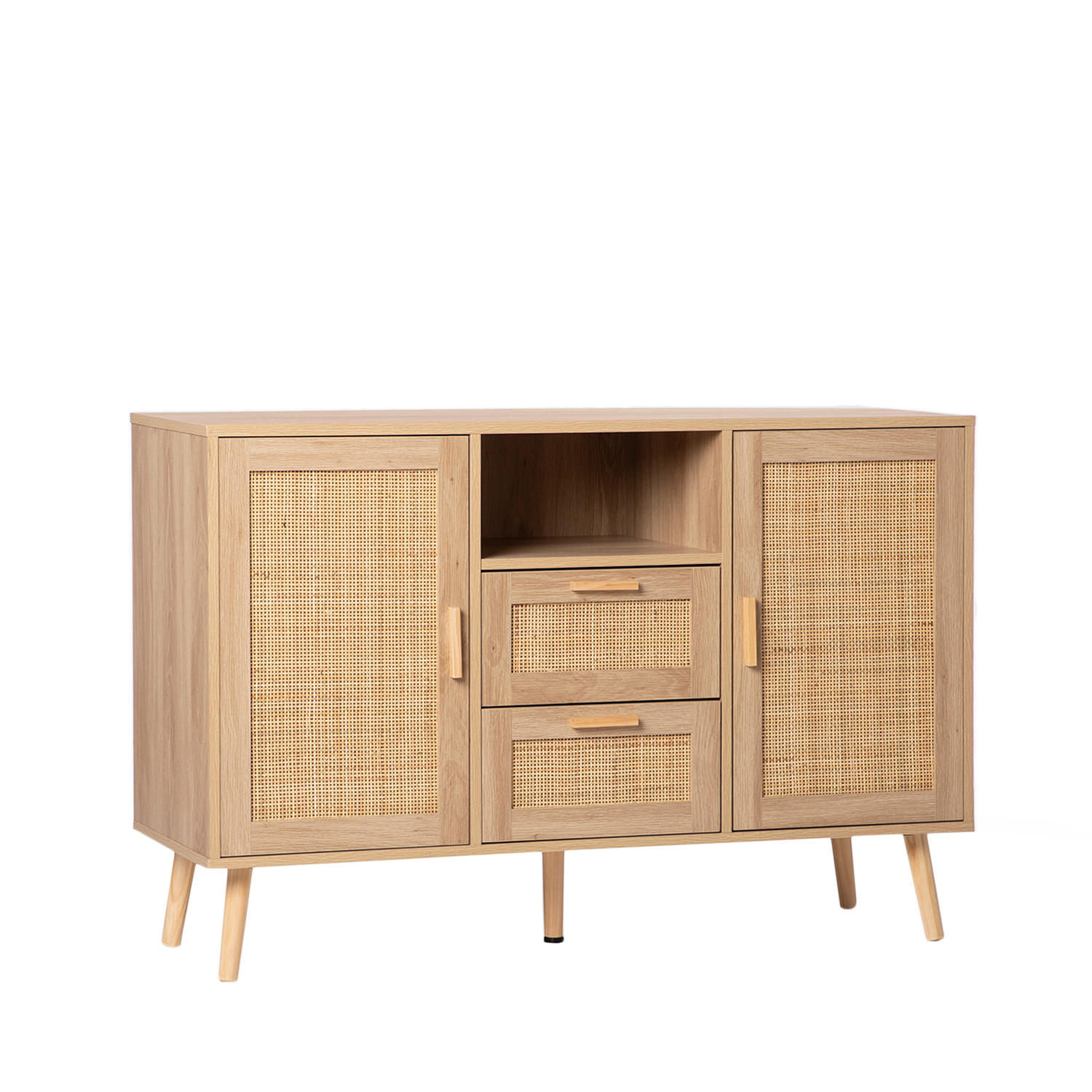 ANRICHTE NIEDRIGE Tahiti Natürlich 120 cm x 79 cm - Naturfarben, Holzwerkstoff (120/79/40cm) - Klast Home