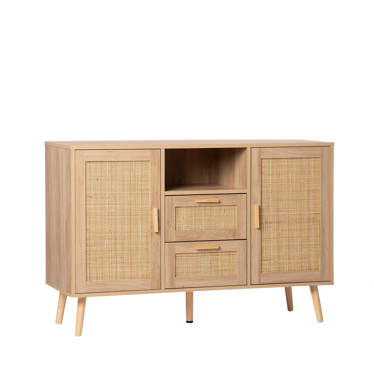 ANRICHTE NIEDRIGE Tahiti Natürlich 120 cm x 79 cm - Naturfarben, Holzwerkstoff (120/79/40cm) - Klast Home