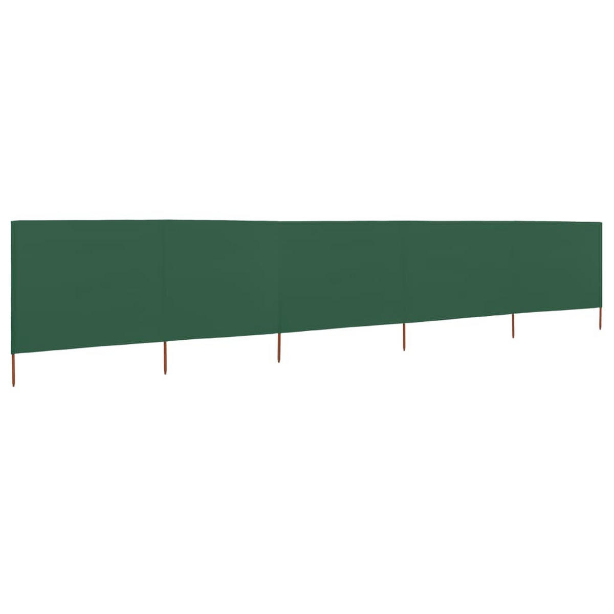 WINDSCHUTZGEWEBE 5Er Set 600/160 Cm Grün - Grün, Textil (600/160cm) - vidaXL