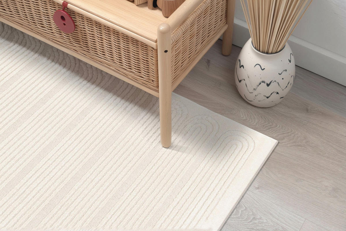 TEPPICH sehr weich mit Relief-Effekt beige - Beige, Textil (200/290cm) - AFK Living