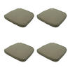 SITZKISSEN Canvas 48/48 cm 4er-Set - Taupe, Textil (48/7/48cm) - Madison