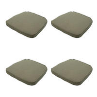 SITZKISSEN Canvas 48/48 cm 4er-Set - Taupe, Textil (48/7/48cm) - Madison