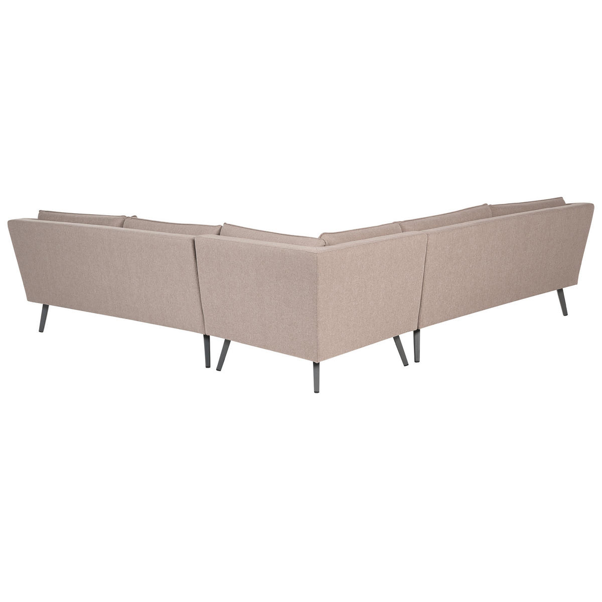 GARTEN-ECKSOFA 5-Sitzer beige modular Loretello - Beige/Grau, Textil (243/70/243cm) - Beliani