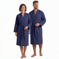 BADEMANTEL NYVISpa Waffelpique M Dunkelblau - Dunkelblau, Textil (Mnull) - NYVI