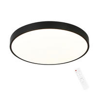 LED-DECKENLEUCHTE Silvia 37/37/3 cm - Schwarz, Kunststoff (37/37/3cm) - Nettlife