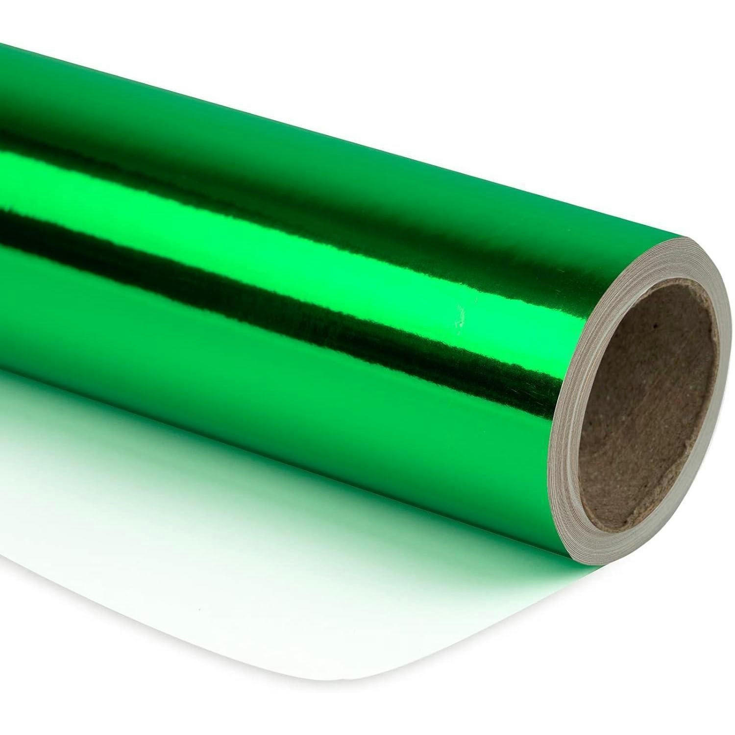 GESCHENKPAPIER Metallic Grün 43 cm x 10 m - Grün, Papier (4/44/4cm)