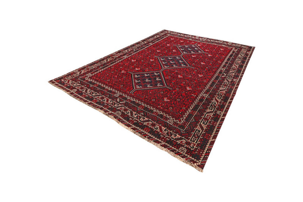 ORIENTTEPPICH handgeknüpft Gashgai Rot 332/239 cm Schurwolle - Rot, Textil (239/332cm) - Looma