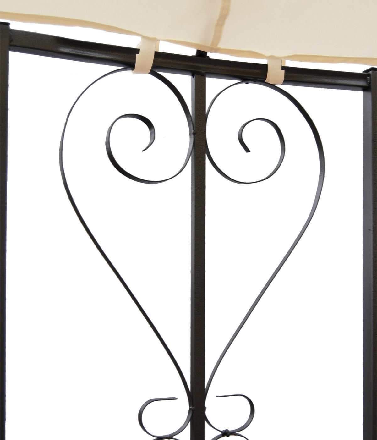 PERGOLA Almeria 330x300x300cm Rundpavillon Creme - Creme, Metall (300/330/300cm) - BERLINLODGE