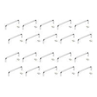 MÖBELGRIFFE Coimbra, L104mm, 96mm Achsenabstand, Stahl, Verchromt 20er-set - Chromfarben, Metall (14/5/25cm) - EMUCA