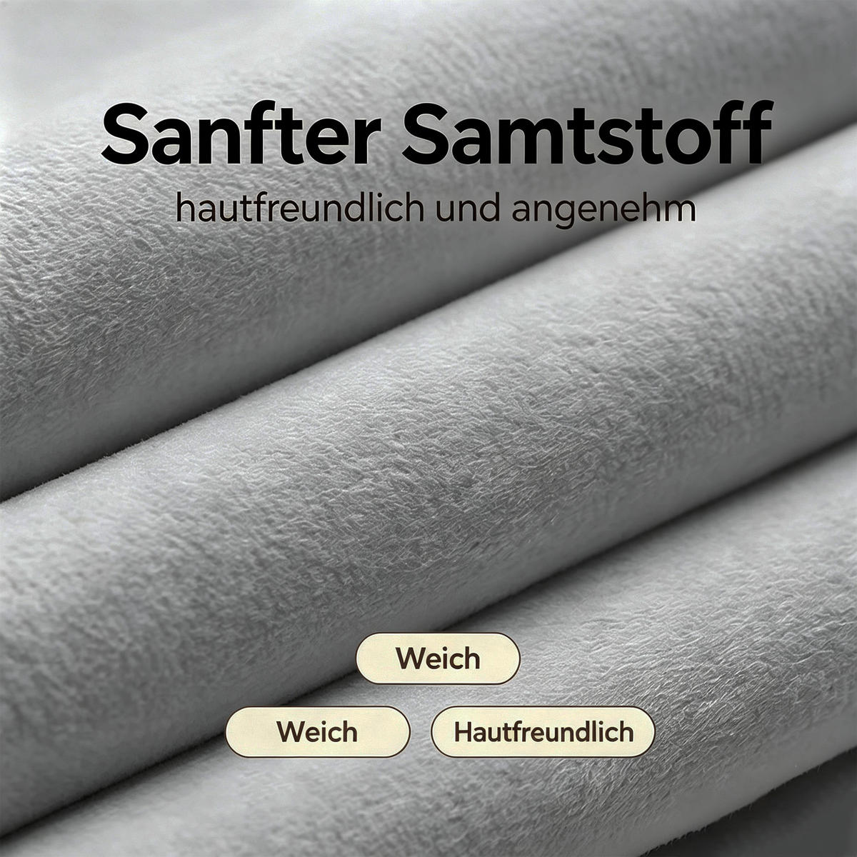 BOXBETT 90/200 mit LED/Regal/USB/Bettkasten, Samt, Grau - Grau, Holz (90/200cm) - LVHOM