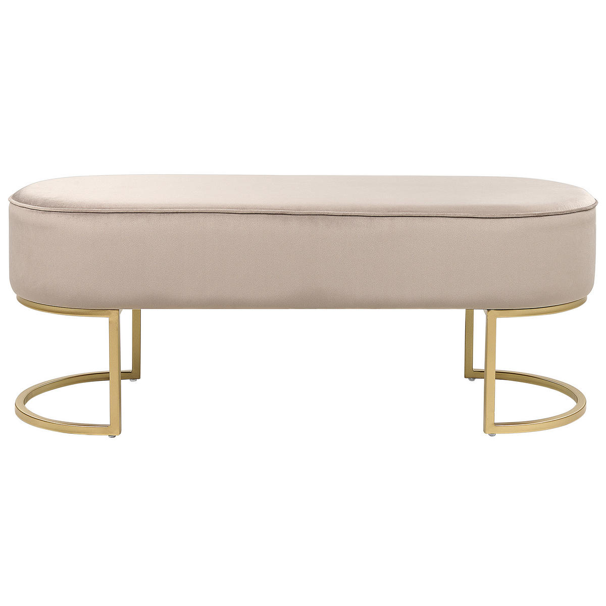 BÄNK Milry 40/104/40 cm - Beige, Textil/Plast (104/40/40cm) - Beliani