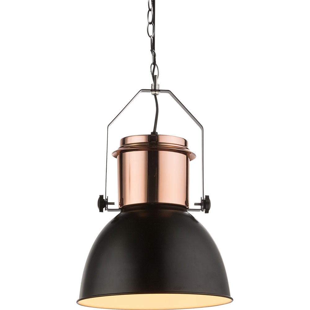 HÄNGELEUCHTE Kupfer Schwarz - Schwarz, Metall (27/27/120cm) - Globo Lighting